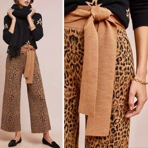 Anthropologie Wool Blend Wide-Leg Pants
